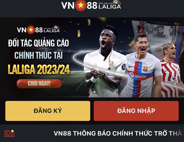 Nạp tiền vào Vn88